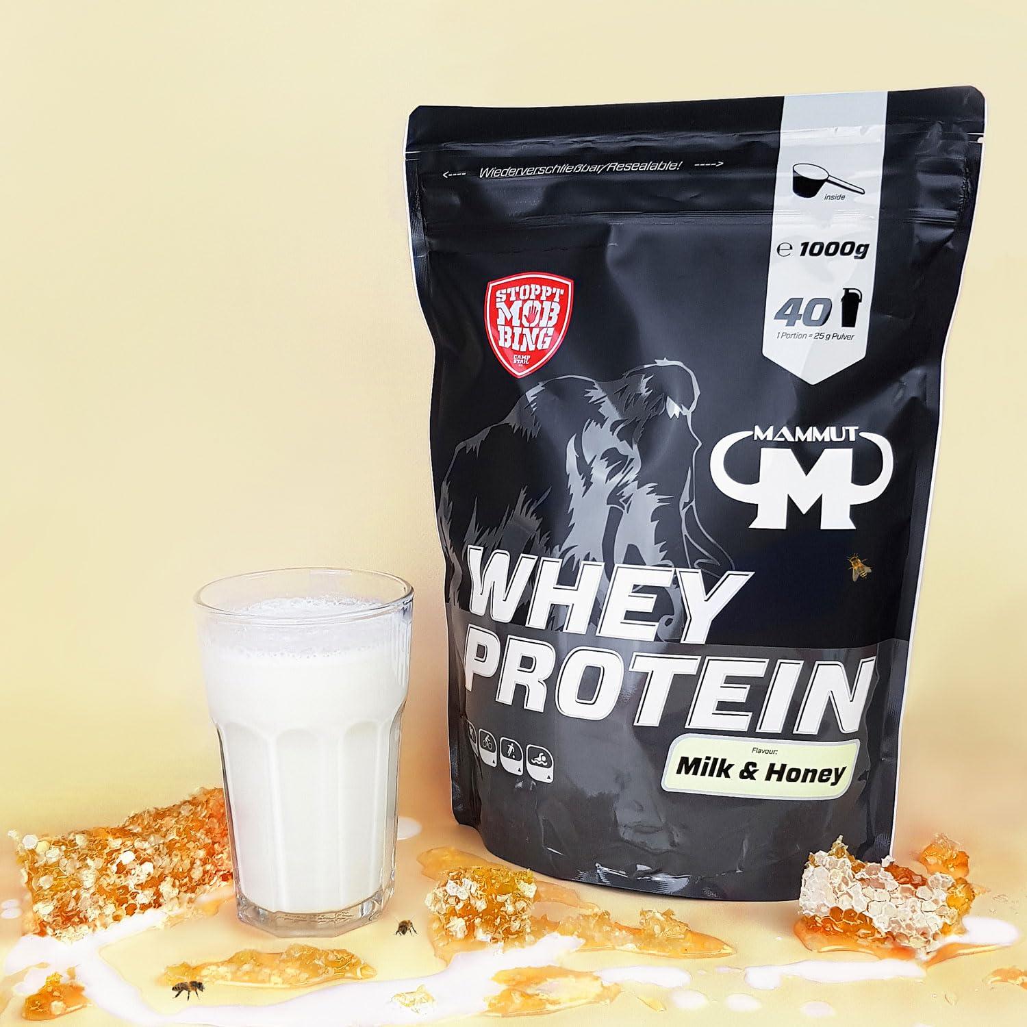 🥛 Mammut Nutrition Whey Protein – 1 кг | 27 г Протеин на Доза | Висококачествен Суроватъчен Протеин с BCAA | Идеален за Мускулен Растеж и Възстановяване 🏆 Перфектен за атлети, бодибилдъри и всеки, който иска да увеличи своята мускулна маса! - urmax