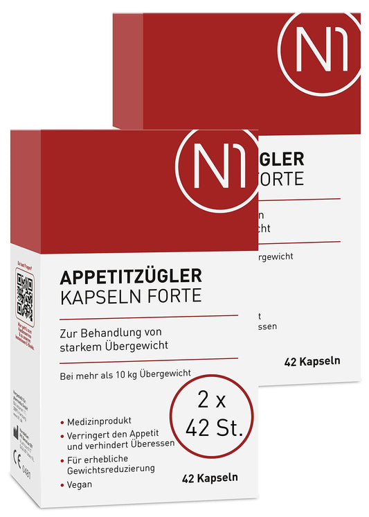 N1 Appetite Suppressant Forte – Medical Device for Treating Severe Obesity – Diet, Appetite Suppressant Strong Quick Weight Loss, Quick Weight Loss Tablets, 42 Capsules - urmax