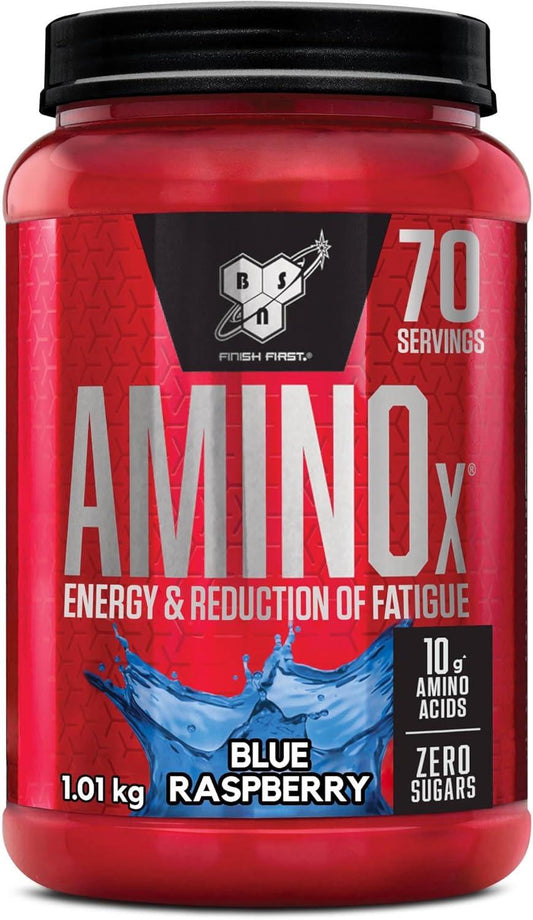 💪 BSN Nutrition Amino X – Аминокиселинен Комплекс с BCAA, Витамини D и B6 | 1 кг (70 Дози) | Вкус: Blue Raspberry ✅ Перфектната подкрепа за мускулен растеж и възстановяване! - urmax
