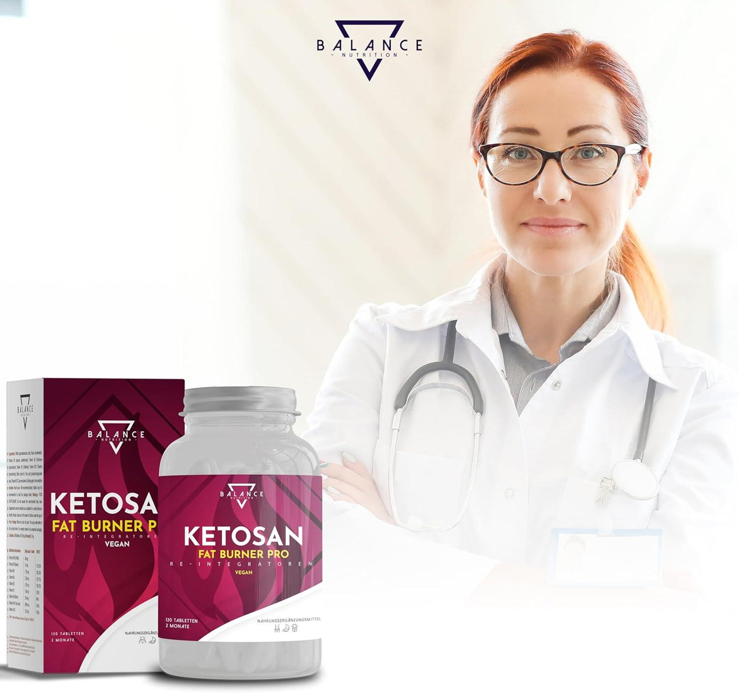 Ketosan® (DETOX-Diät inklusive Entwässerung) - Schnelle und effektive Schlankheitspillen | Abnehmen Schnell Fettverbrenner | Fat Burner | Grüner Tee, Orthosiphon, Garcinia Cambogia, Piperina - urmax