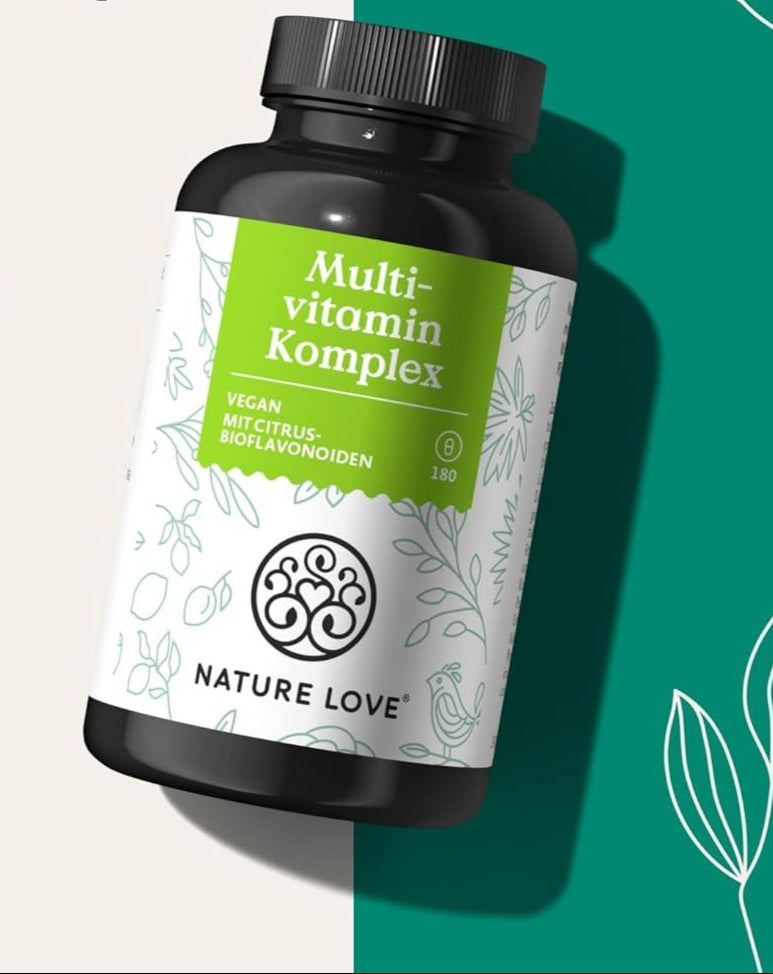 Multivitamin Komplex – 180 vegane Kapseln – Vitamine A-Z & Mineralstoffe – mit Grünteeextrakt und Citrus-Bioflavonoiden – hochdosiert und mit Bioaktiv-Formen – laborgeprüft, ohne unnötige Zusätze - urmax