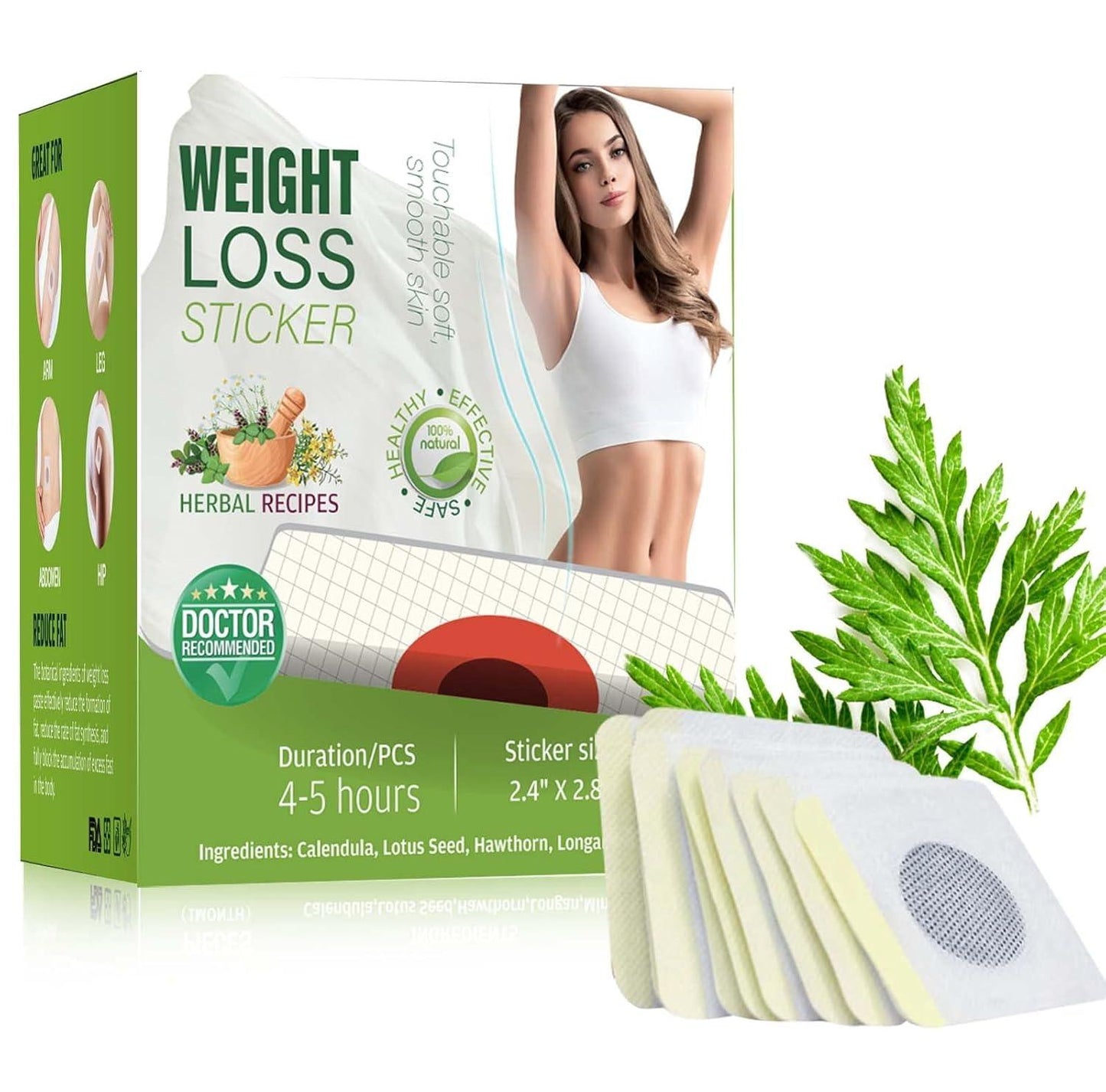 Slimming Patches, Slimming Quick Fat Burner Slimming Patch Weight Loss Sticker Anti Cellulite & Fat Burning Slim Patches for Beer Belly Fat Bucket - Pack of 120 - urmax