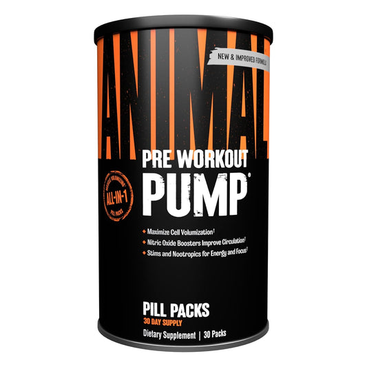 🔥 Universal Nutrition Animal Pump - 30 дози | Ултимативният предтренировъчен бустер с креатин, L-аргинин, бета-аланин, таурин и кофеин 💪 Експлозивна сила | Максимален "пъмп" | Оптимална енергия и издръжливост - urmax