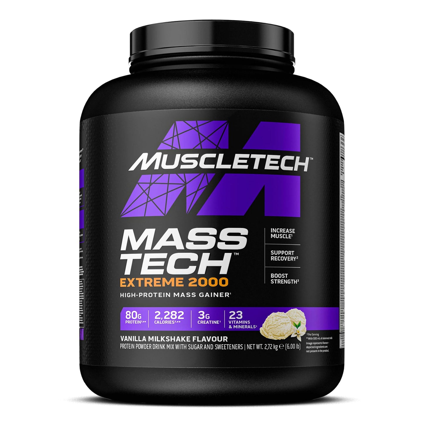 🏋️‍♂️ MuscleTech Mass-Tech Extreme 2000 | 2.72 кг | 80 г Протеин, 400 г Въглехидрати, 2000+ Калории | Triple Chocolate Brownie 🍫 💥 Перфектен за покачване на маса и мускулен растеж! - urmax