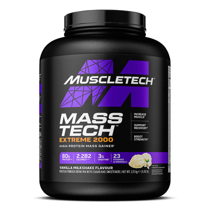🏋️‍♂️ MuscleTech Mass-Tech Extreme 2000 | 2.72 кг | 80 г Протеин, 400 г Въглехидрати, 2000+ Калории | Triple Chocolate Brownie 🍫 💥 Перфектен за покачване на маса и мускулен растеж! - urmax