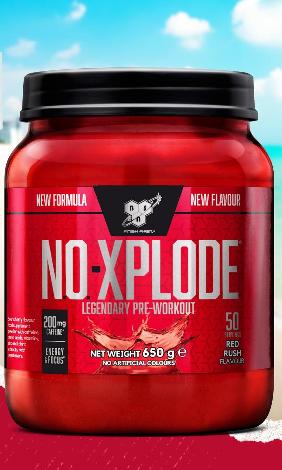 🔥 BSN Nutrition N.O.-XPLODE Pre-Workout – 650 g | 50 Дози | Вкус: Red Rush (Кисела Череша) 🔥 💪 Подгответе се за експлозивна енергия, максимален фокус и издръжливост! - urmax