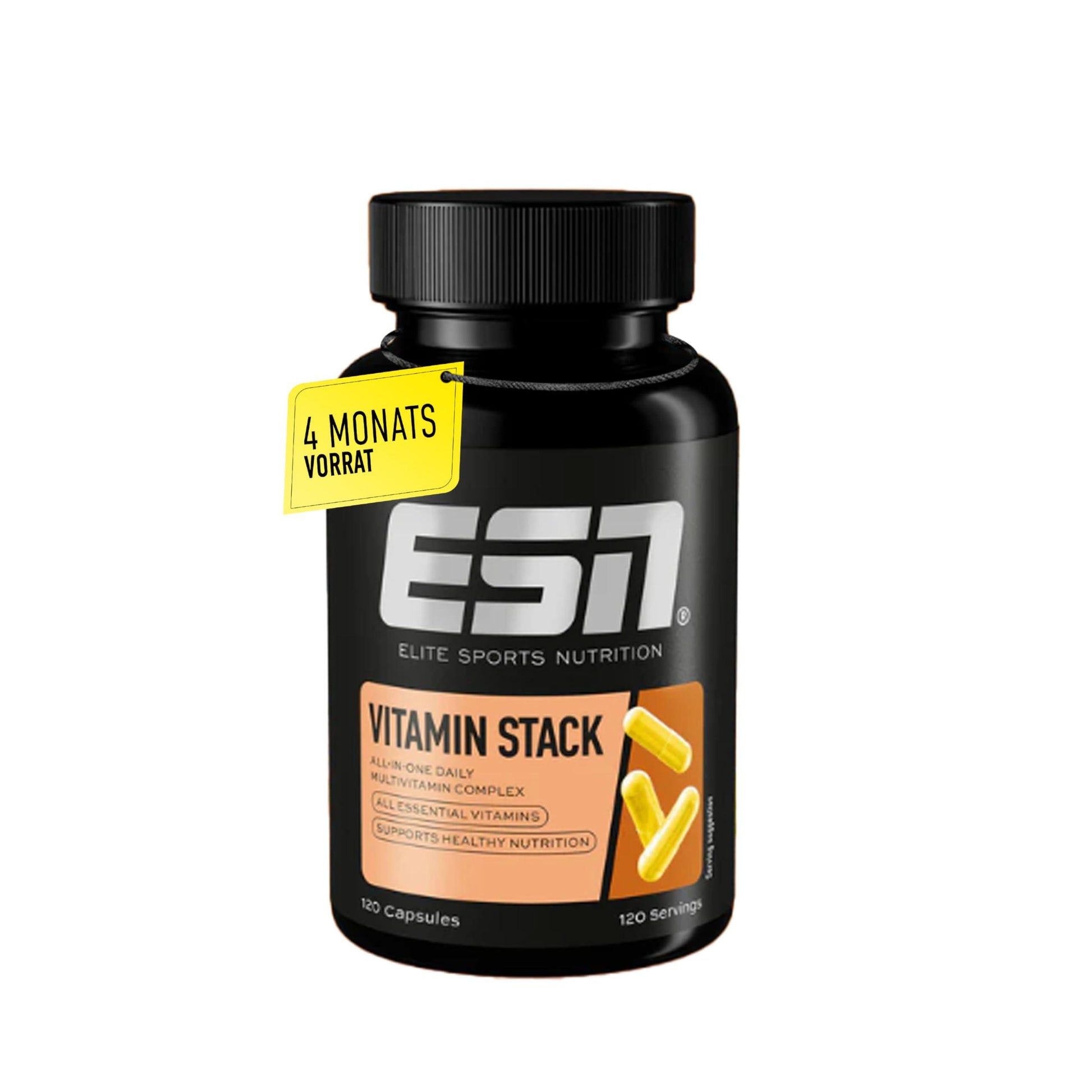 🔥 ESN Vitamin Stack – 120 Капсули | Високодозиран Мултивитаминен Комплекс | 13 Есенциални Витамина в 1 Капсула | 4-Месечен Прием | Произведено в Германия 🏆 ОПТИМАЛНА ПОДКРЕПА ЗА ЗДРАВЕ И ЕНЕРГИЯ! - urmax