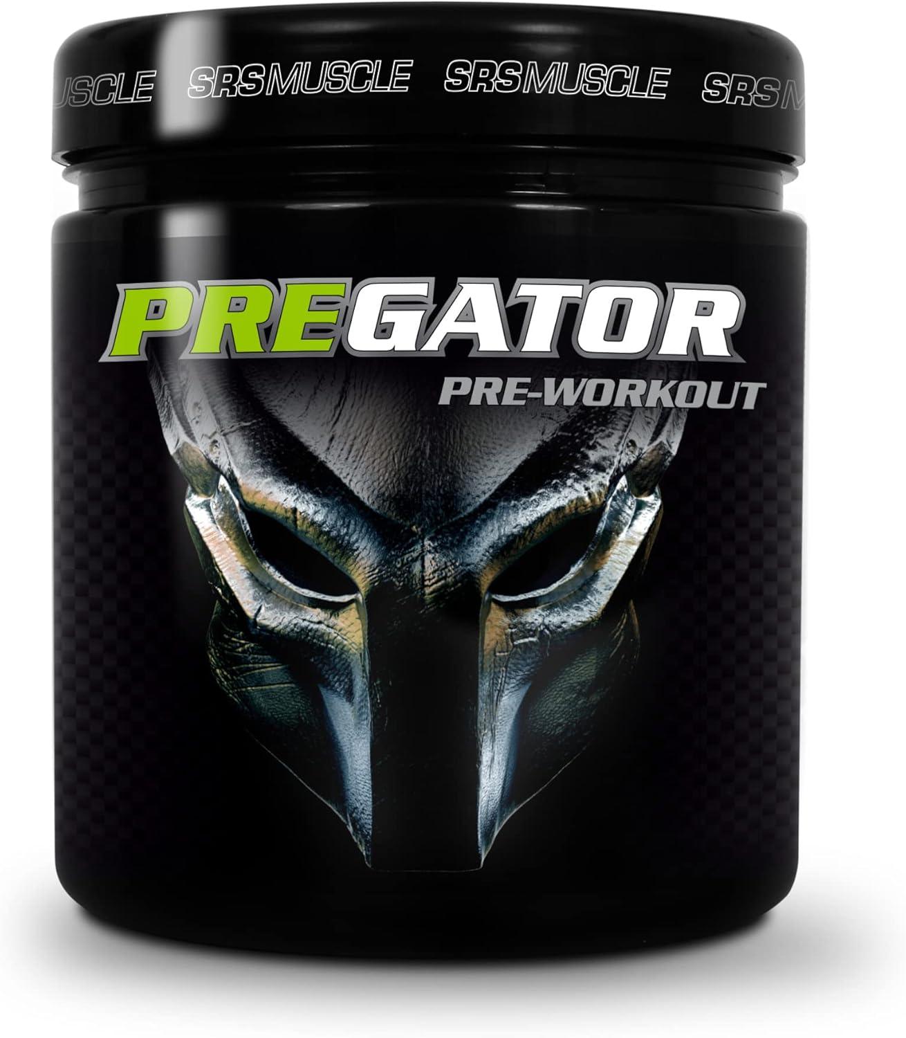 SRS Muscle - Pregator, 448 g, Green Apple Shock | Pre Workout Booster | kreatinfrei | deutsche Premiumqualität - urmax