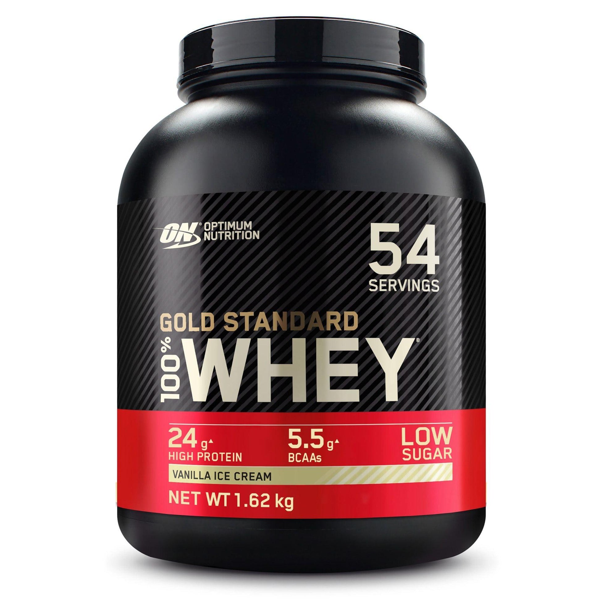 ON Gold Standard 100% Molkenproteinpulver für Muskelaufbau und -regeneration mit natürlich vorkommendem Glutamin und BCAA-Aminosäuren, Vanilla Ice Cream, 54 Portionen, 1,62 kg - urmax