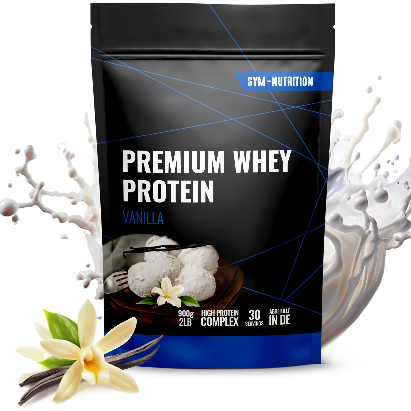 🏆 Gym Nutrition Premium Whey – ПРЕМИУМ СУРОВАТЪЧЕН ПРОТЕИН | 900Г | ВИСОКОКАЧЕСТВЕН ПРОТЕИН, BCAA & EAA - urmax