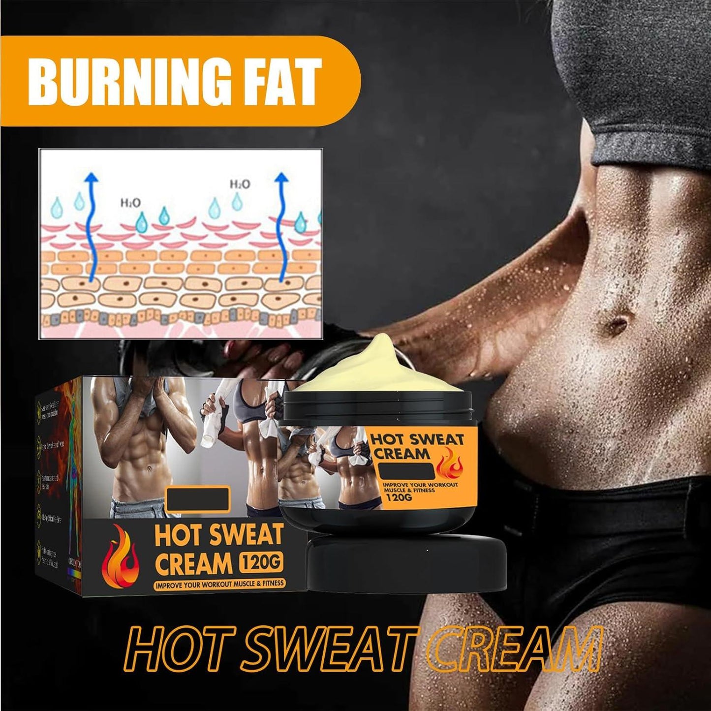 Belly Cream,Belly Fat Away Cream,Abdominal Muscle Cream,Fat Burner Hot Cream,Belly Fat Away Cream,Firming Muscle Slimming Cream,Firming Muscle Slimming Cream for Perfect Size Shapes 1PC - urmax