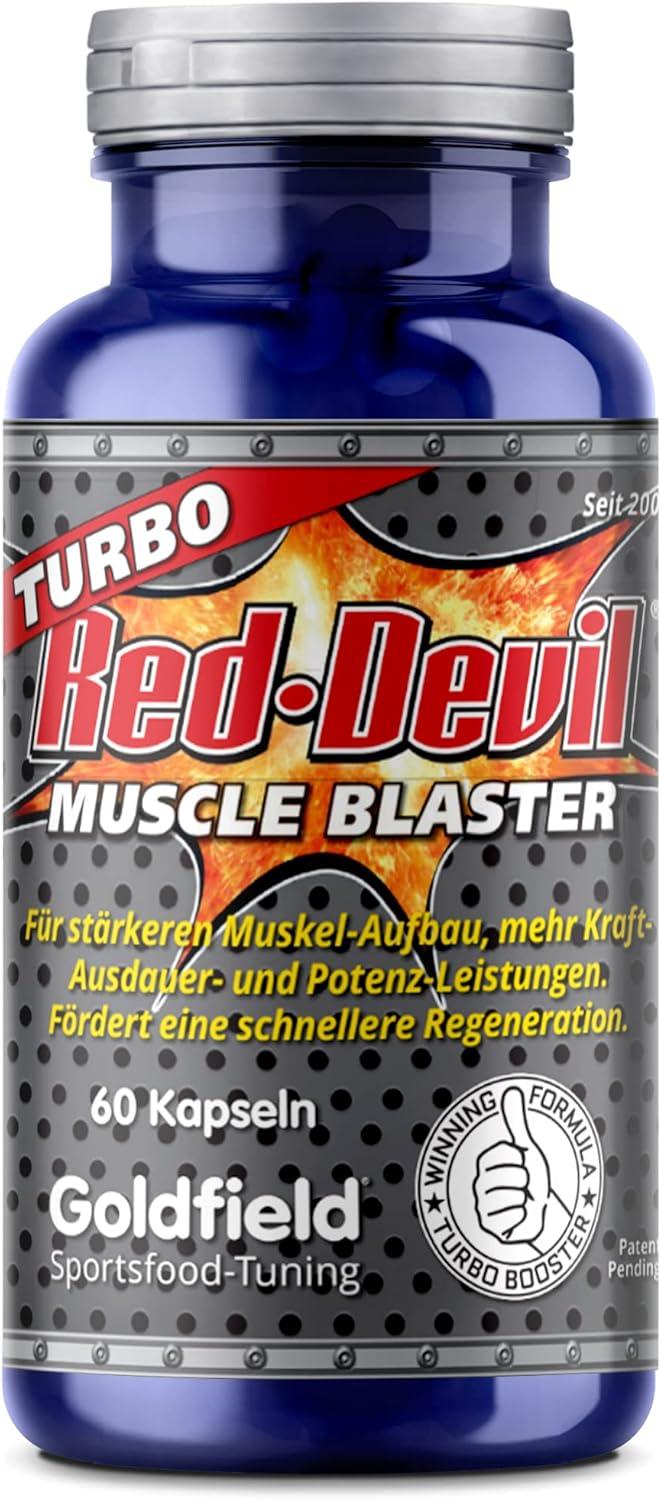 🔥 Goldfield - Turbo Red Devil | 60 капсули | Ултимативен тестостеронов бустер за енергия, сила и издръжливост 💪 Мощна формула | Подпомага мускулния растеж | Повишава енергията и издръжливостта - urmax