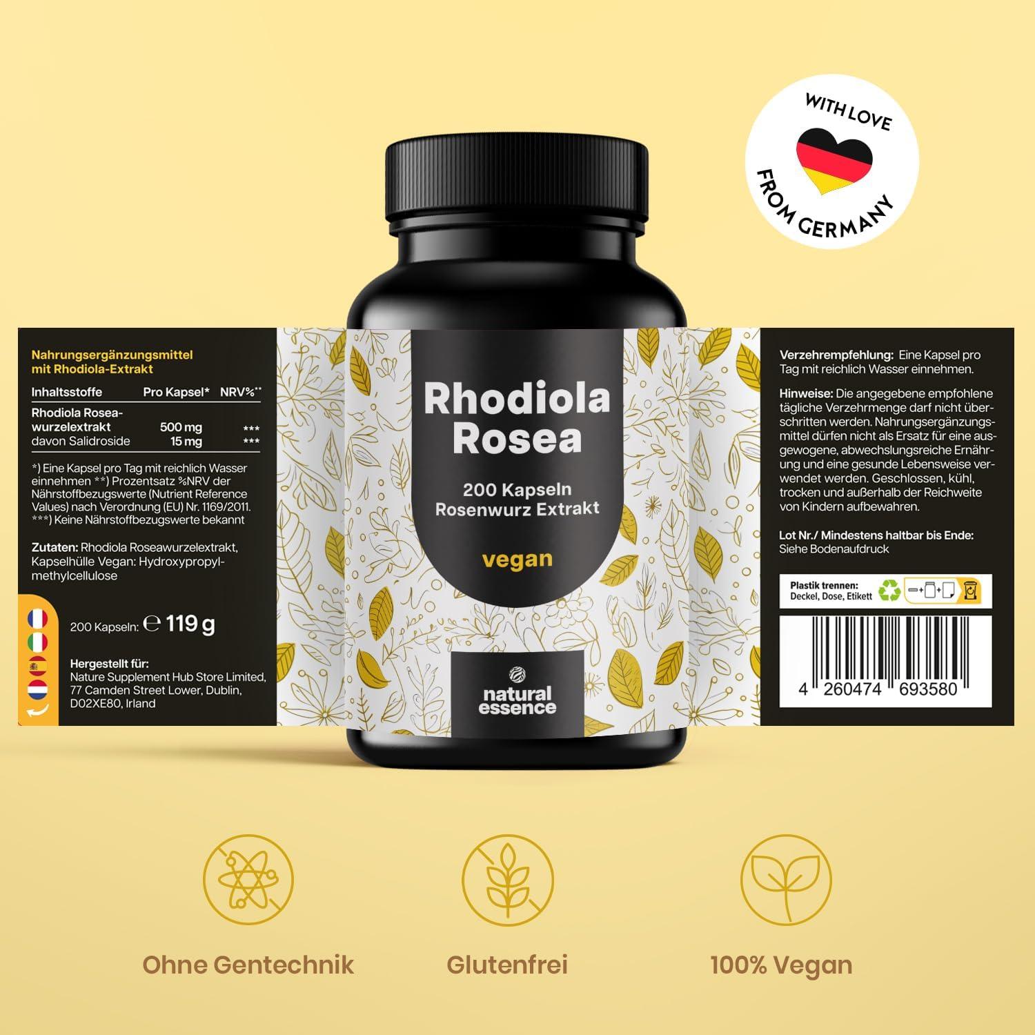 Родиола Розеа Капсули – Високодозирани 500 mg – 200 капсули 🌿 Постигнете баланс, енергия и устойчивост на стреса по натурален начин! - urmax