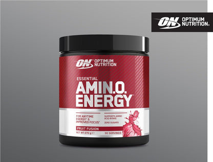Optimum Nutrition Amino Energy Pre Workout Powder Keto Friendly with Beta Alanine, Caffeine, Amino Acids and Vitamin C, Fruit Fusion, 30 Servings, 270g - urmax