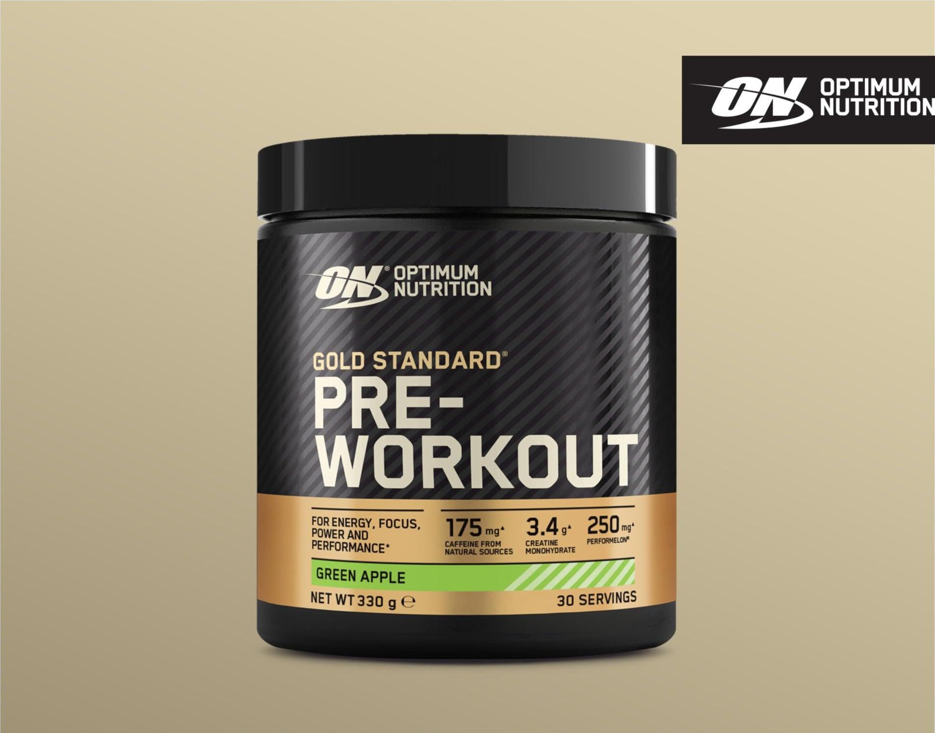🔥 Optimum Nutrition Gold Standard Pre Workout – 330 г | 30 дози | Зелена ябълка 🍏 🏆 ПРЕДТРЕНИРОВЪЧЕН БУСТЕР С КРЕАТИН, БЕТА-АЛАНИН, КОФЕИН И ВИТАМИНИ B-КОМПЛЕКС - urmax