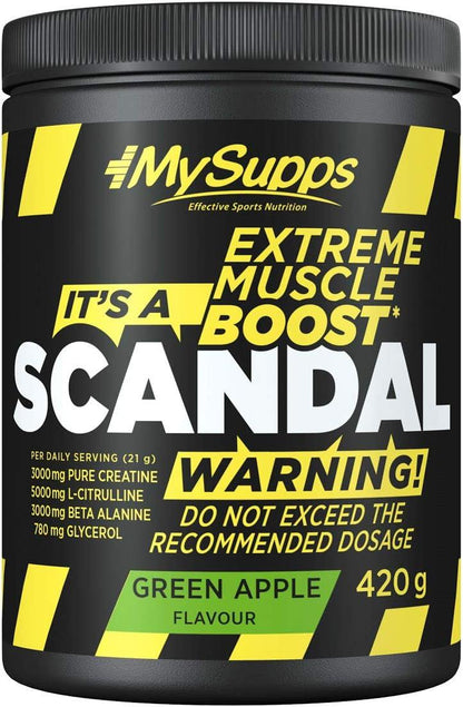 🔥 MY SUPPS SCANDAL PRE-WORKOUT BOOSTER | 420g | Geschmack: Wassermelone 🍉 | Deutsche Qualität 💪