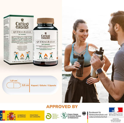 FATBURNER 8-in-1, Abnehmen Schnell Fettverbrenner, Stoffwechsel Beschleunigen, Appetitzügler - L Carnitin, Chrom, Garcinia, Vitamin C, B6, Grüner Tee, Glucomannan, Schwarzer Pfeffer, 90 Vegan Kapseln - urmax