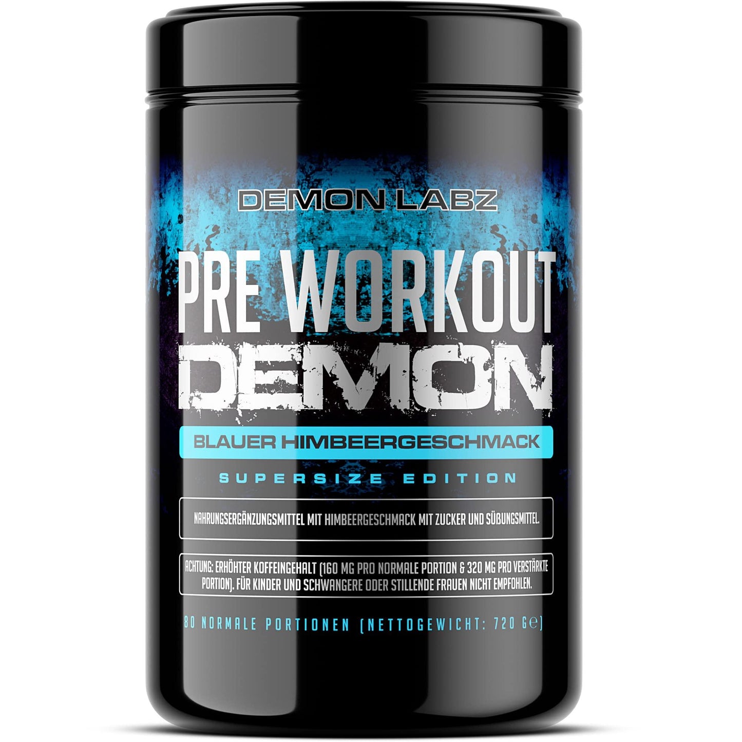 🔥 Pre Workout Demon – 360g | Blauer Himbeer | 40 Дози | Pre-Workout Booster с Креатин, Бета-Аланин, Таурин и Кофеин | Веган | Климатично неутрален | Произведен в Германия 🔥 - urmax