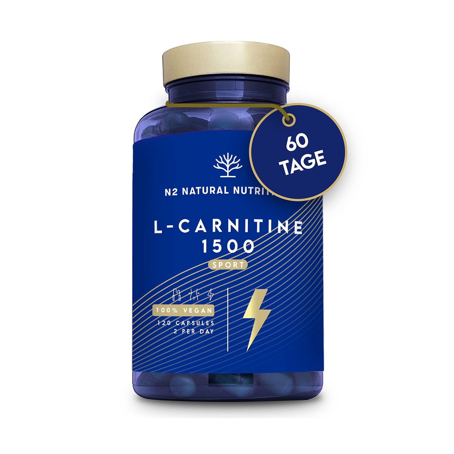 L CARNITIN 1500 Kapseln Hochdosiert. Fettverbrenner, Abnehm. Verbesserte Leistungsfähigkeit. Energie & mehr Ausdauer.120 Pflanzliche Kapseln Definitionsphase.Vegan Zertifiziert.EU N2 Natural Nutrition - urmax