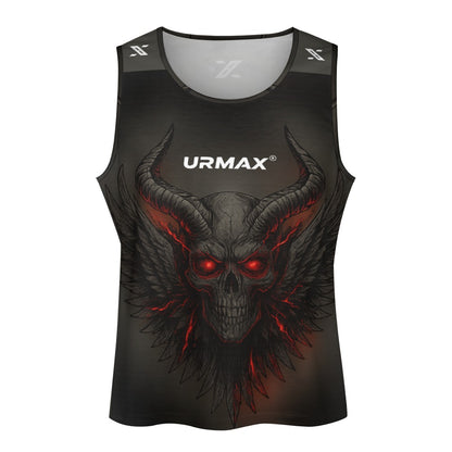 URMAX™ Herren-Tanktop „Hell Demon“ – Dunkelgraue Edition