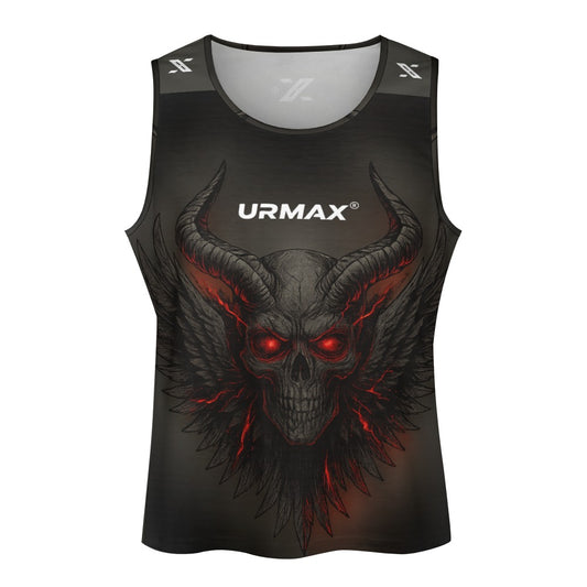 URMAX™ Herren-Tanktop „Hell Demon“ – Dunkelgraue Edition