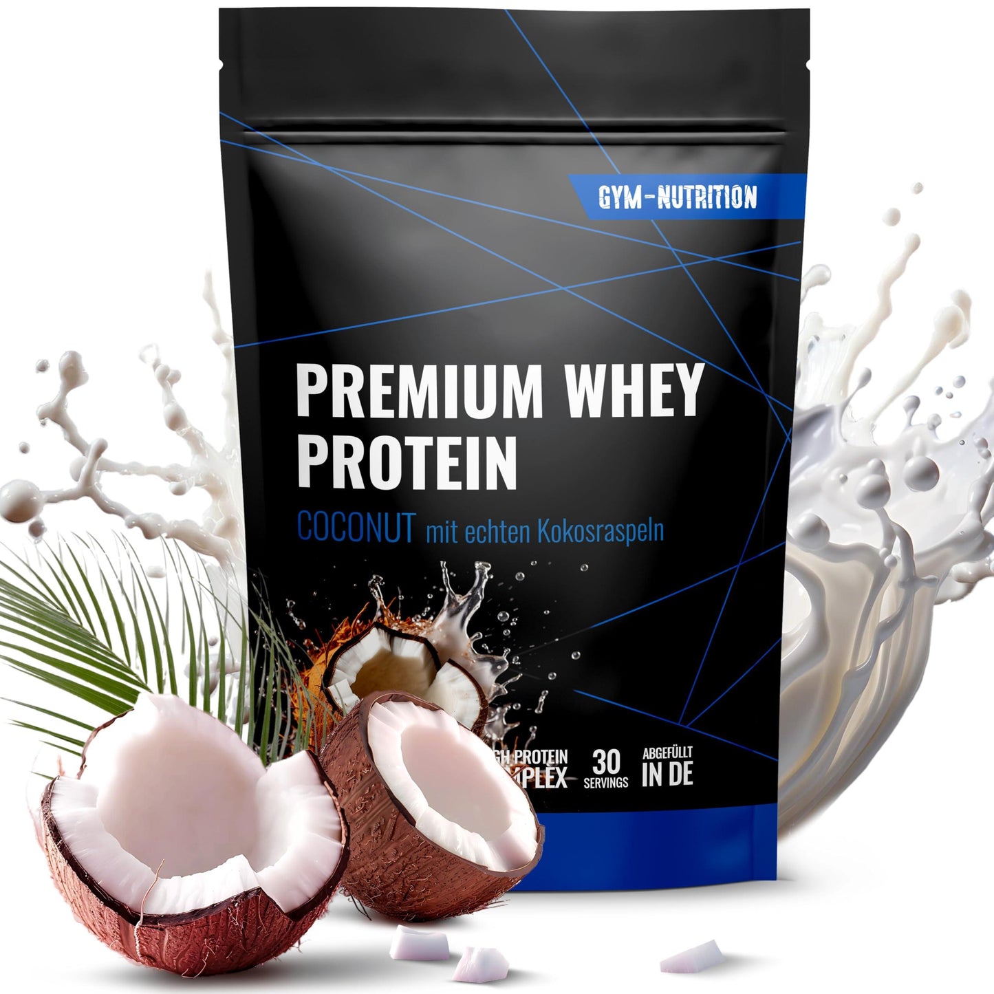 🏆 Gym Nutrition Premium Whey – ПРЕМИУМ СУРОВАТЪЧЕН ПРОТЕИН | 900Г | ВИСОКОКАЧЕСТВЕН ПРОТЕИН, BCAA & EAA - urmax