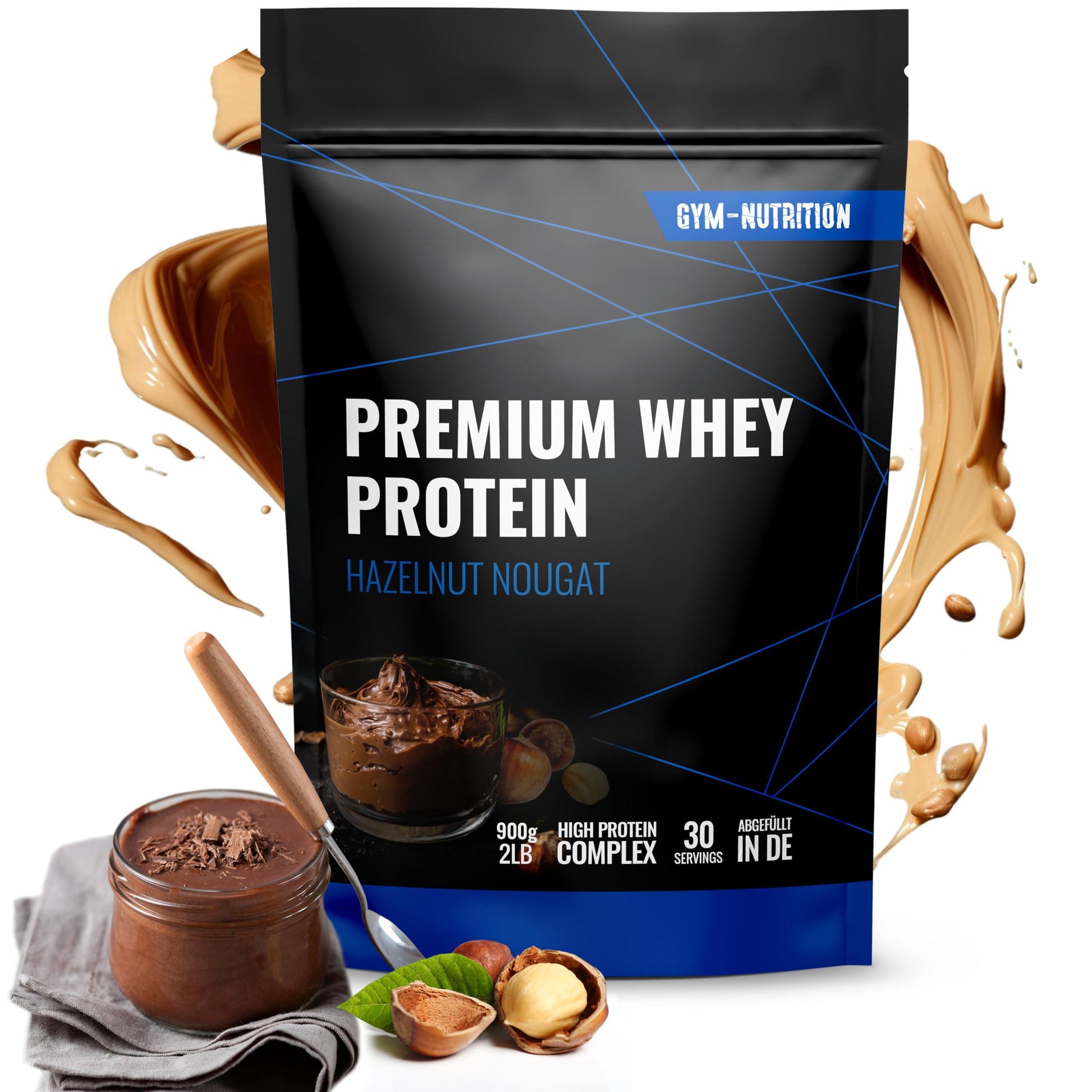 🏆 Gym Nutrition Premium Whey – ПРЕМИУМ СУРОВАТЪЧЕН ПРОТЕИН | 900Г | ВИСОКОКАЧЕСТВЕН ПРОТЕИН, BCAA & EAA - urmax