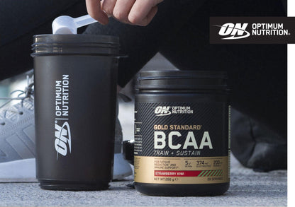 Optimum Nutrition Gold Standard BCAA Train + Sustain, Aminosäuren Pre-Workout-Pulver, Sportgetränk mit Vitamin C, Zink, Magnesium & Elektrolyten, Erdbeere-Kiwi-Geschmack, 28 Portionen, 266 g - urmax