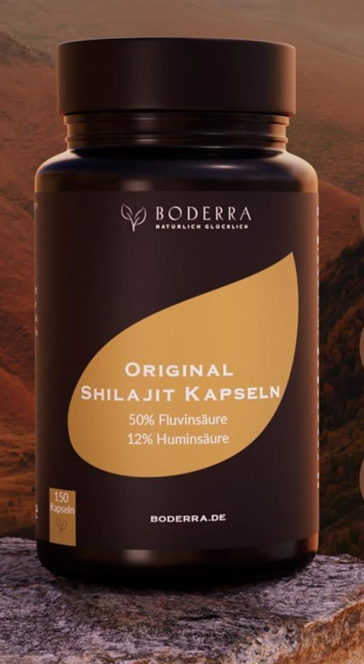 Original Shilajit Kapseln Hochdosiert 100% aus dem HIMALAYA - Shilajit Resin Extrakt 12% Huminsäure & 50% Fulvinsäure - Mumijo Shilajit 1000mg (50:1 Extrakt)=50000mg pro Tag Shilajit Original Vegan - urmax