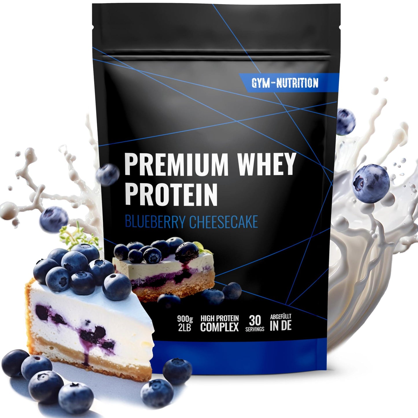 🏆 Gym Nutrition Premium Whey – ПРЕМИУМ СУРОВАТЪЧЕН ПРОТЕИН | 900Г | ВИСОКОКАЧЕСТВЕН ПРОТЕИН, BCAA & EAA - urmax