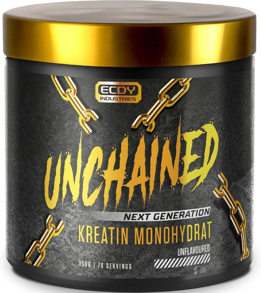 ⚡ UNCHAINED Creatin Monohydrat – Чист Креатин Монохидрат | 350 г | Висока Разтворимост | Произведено в Германия - urmax