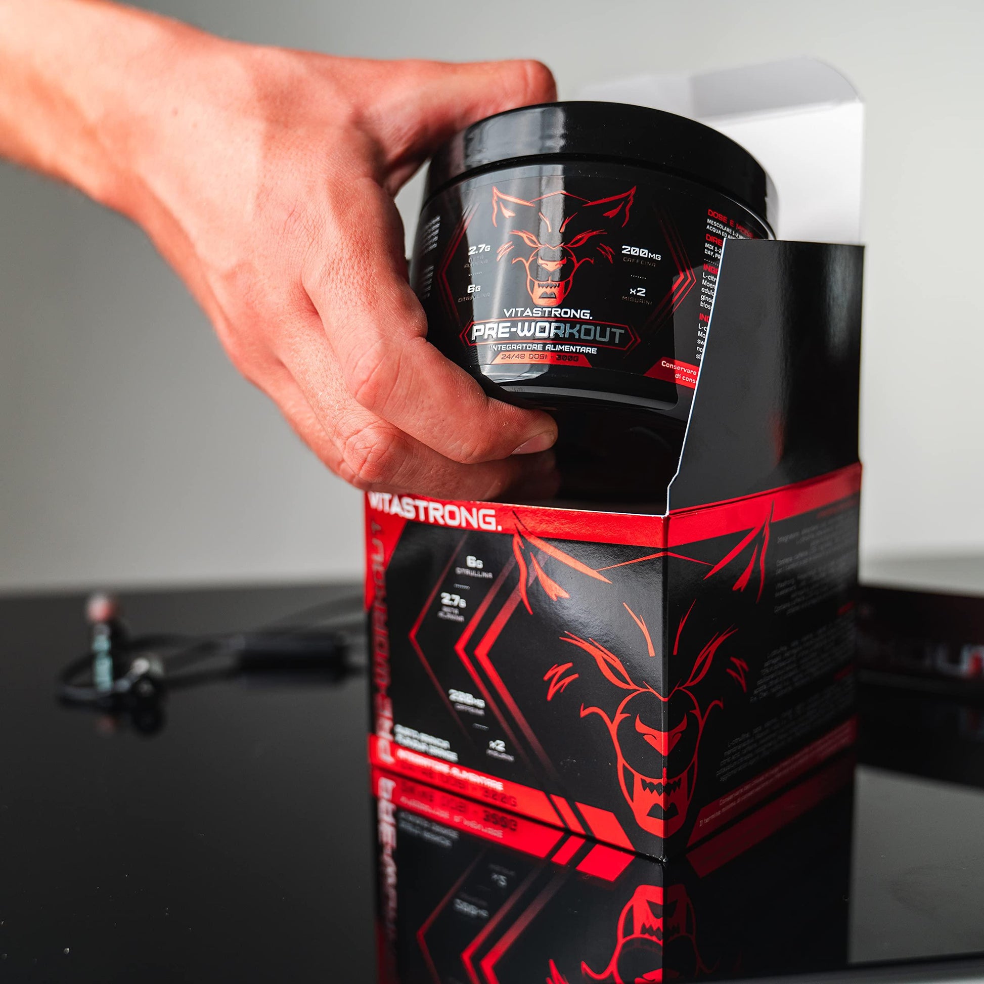 🔥 Vitastrong Pre Workout – 300 г | 24 дози | Портокалов вкус 🏋️‍♂️ Енергия, издръжливост и максимална концентрация за всяка тренировка! - urmax