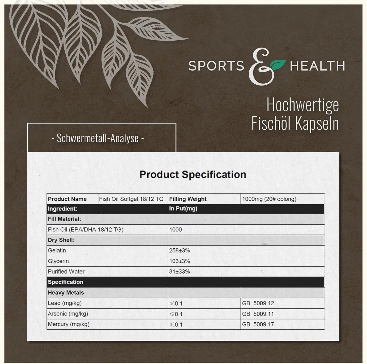 Omega 3 Kapseln Hochdosiert – 400 Fischöl Kapseln Hochdosiert - Reines Omega 3 Öl Aus Nachhaltigem Fischfang – 1000mg Omega3 Fettsäuren Pro Kapsel – Mit Omega 3 Triglyceride EPA DHA - urmax
