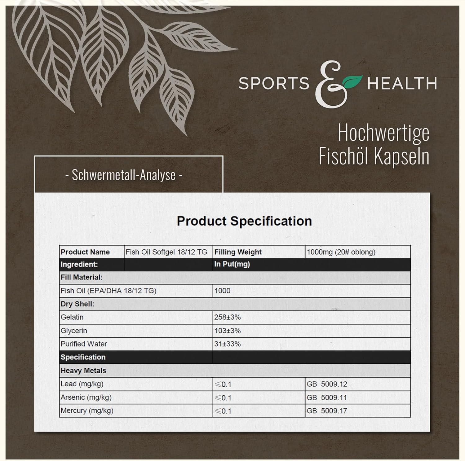 Omega 3 Kapseln Hochdosiert – 400 Fischöl Kapseln Hochdosiert - Reines Omega 3 Öl Aus Nachhaltigem Fischfang – 1000mg Omega3 Fettsäuren Pro Kapsel – Mit Omega 3 Triglyceride EPA DHA - urmax