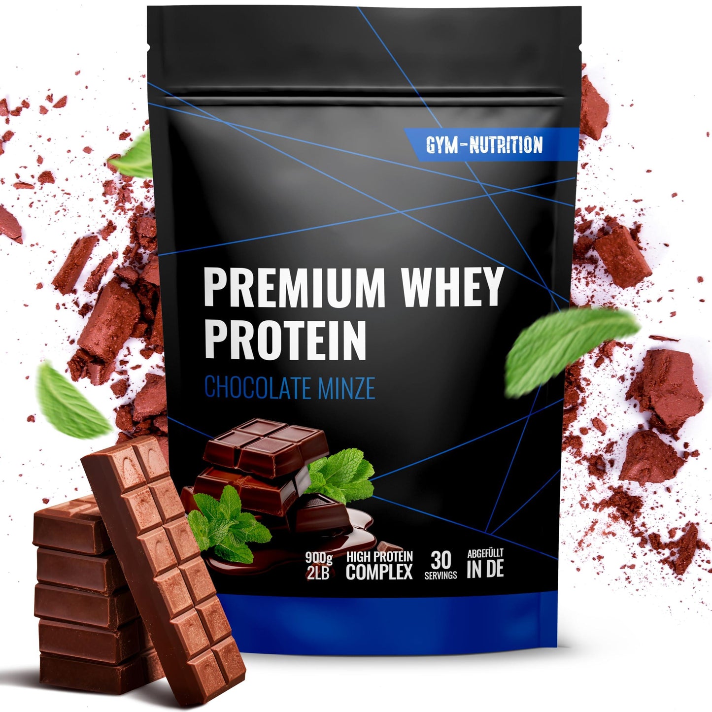 🏆 Gym Nutrition Premium Whey – ПРЕМИУМ СУРОВАТЪЧЕН ПРОТЕИН | 900Г | ВИСОКОКАЧЕСТВЕН ПРОТЕИН, BCAA & EAA - urmax