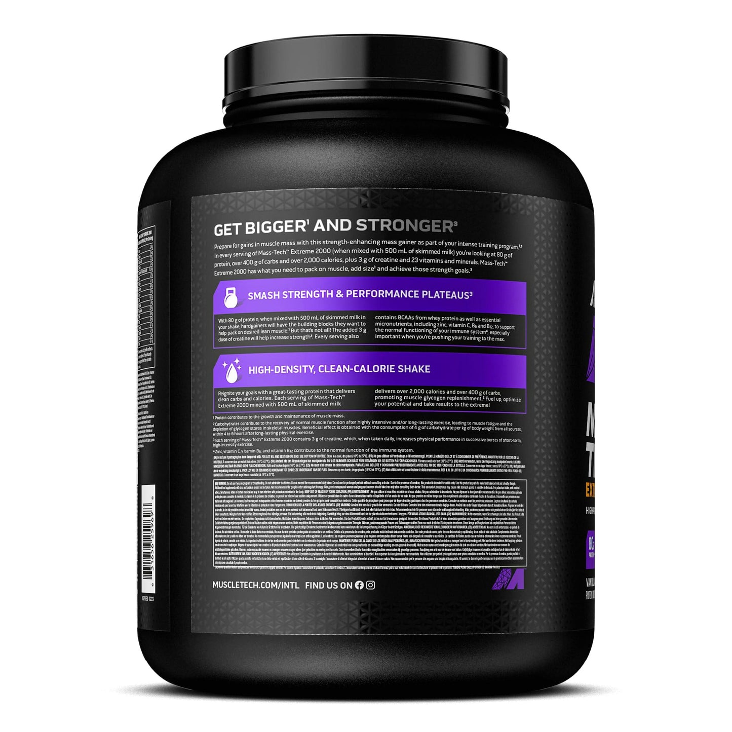 🏋️‍♂️ MuscleTech Mass-Tech Extreme 2000 | 2.72 кг | 80 г Протеин, 400 г Въглехидрати, 2000+ Калории | Triple Chocolate Brownie 🍫 💥 Перфектен за покачване на маса и мускулен растеж! - urmax