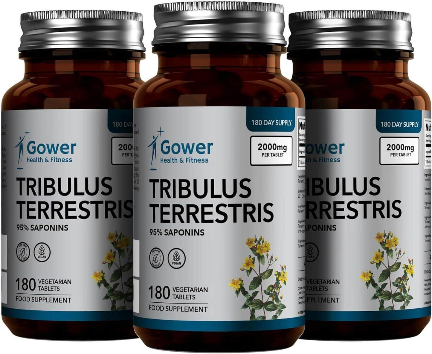 GH Tribulus Terrestris | 180 Таблетки | Високодозирана Формула – 2000 mg на Таблетка 🔹 Натурална подкрепа за енергия, издръжливост и баланс! - urmax