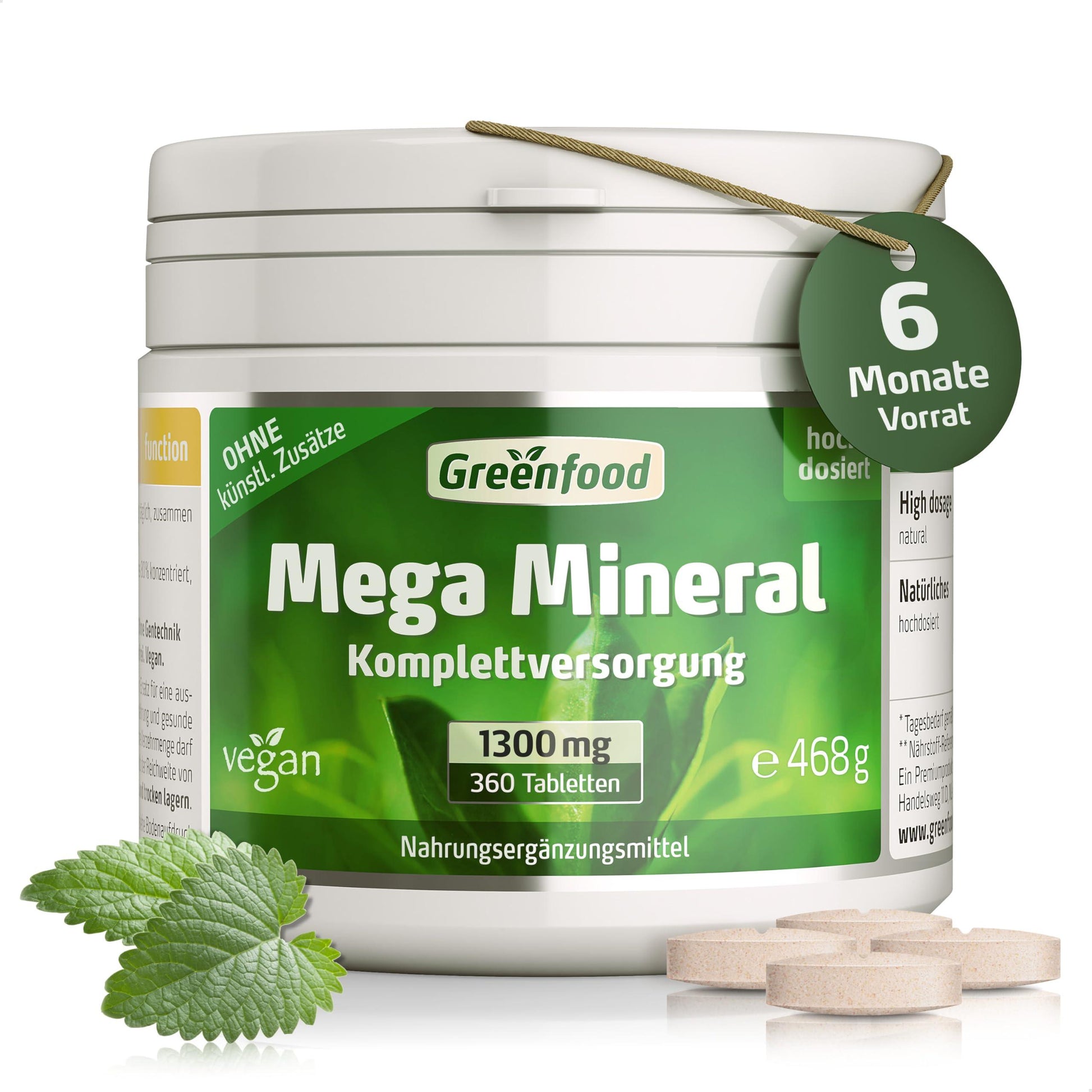 Greenfield Wild Mega Mineral Day Essential Minerals and Trace Elements needed, Tablets, Hochdosiert – High Organic Availability, , , - urmax