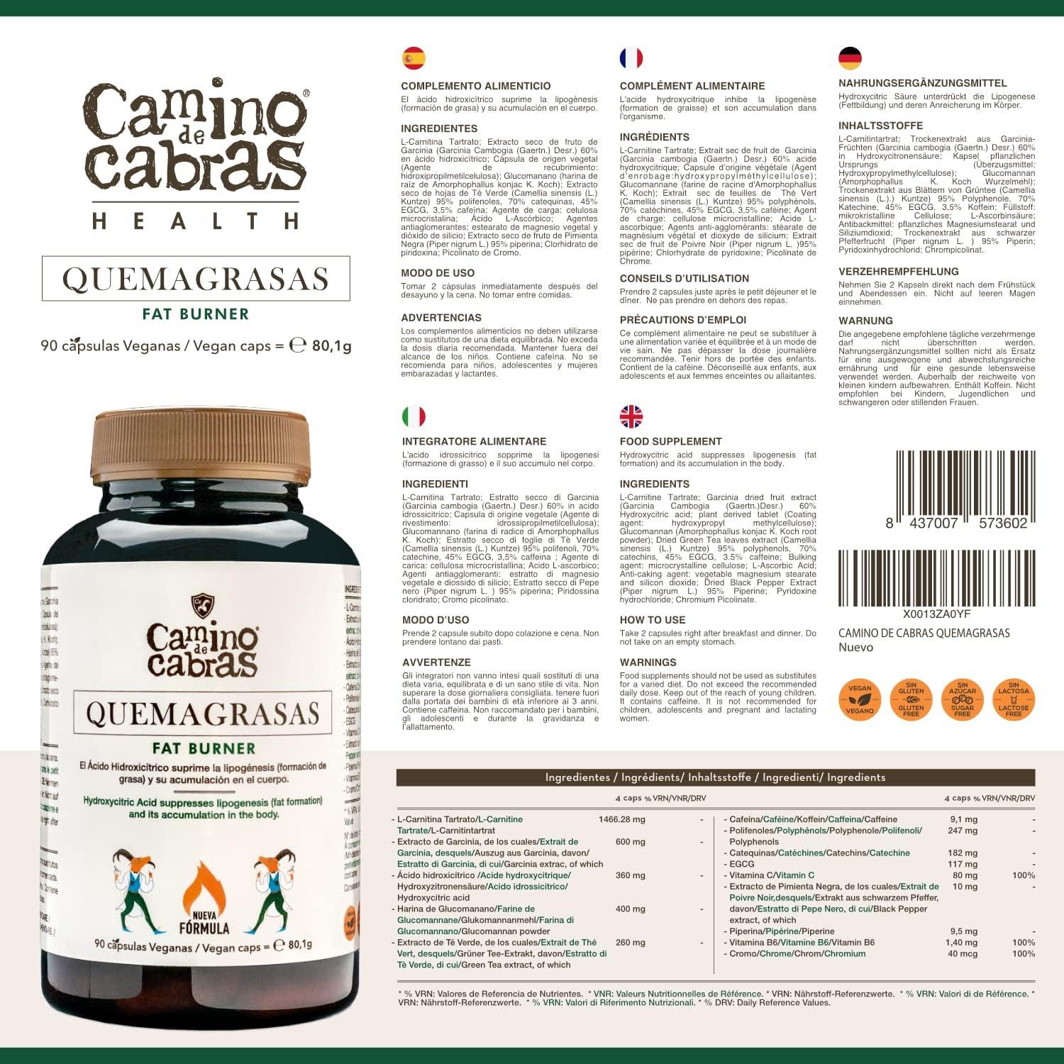 FATBURNER 8-in-1, Abnehmen Schnell Fettverbrenner, Stoffwechsel Beschleunigen, Appetitzügler - L Carnitin, Chrom, Garcinia, Vitamin C, B6, Grüner Tee, Glucomannan, Schwarzer Pfeffer, 90 Vegan Kapseln - urmax