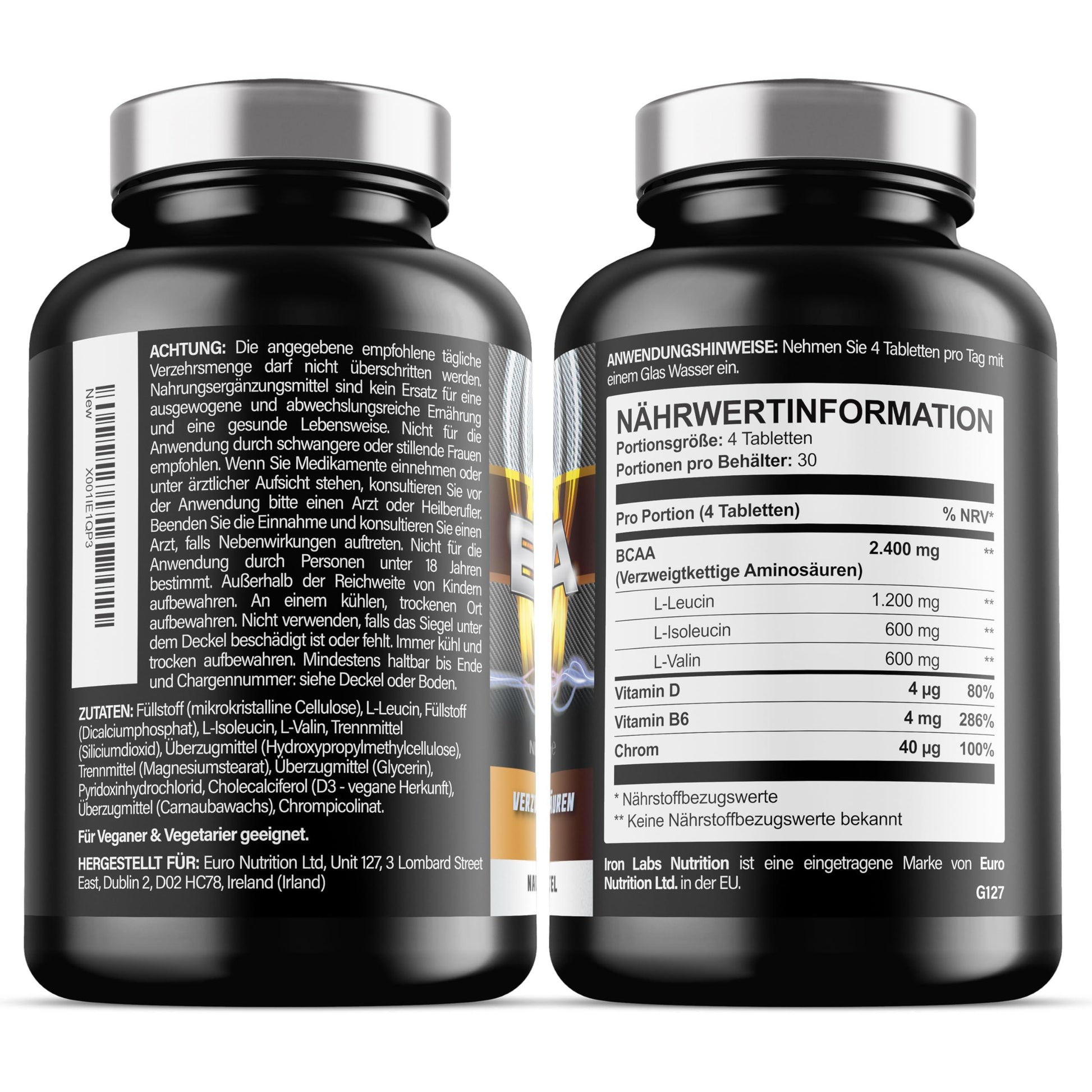 🔥 BCAA ТАБЛЕТКИ – 2400 mg BCAAs на Доза | Високодозирани Аминокиселини | 120 Таблетки | Подходящи за Вегани и Вегетарианци | Произведено в ЕС 🏆 ПОДКРЕПА ЗА МУСКУЛЕН РАСТЕЖ, ВЪЗСТАНОВЯВАНЕ И ИЗДРЪЖЛИВОСТ! - urmax