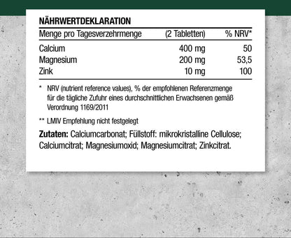 Calcium & Magnesium & Zinc – Highly Dosed Mineral Complex – 3 Essential Minerals in a (100 Tablets) - urmax
