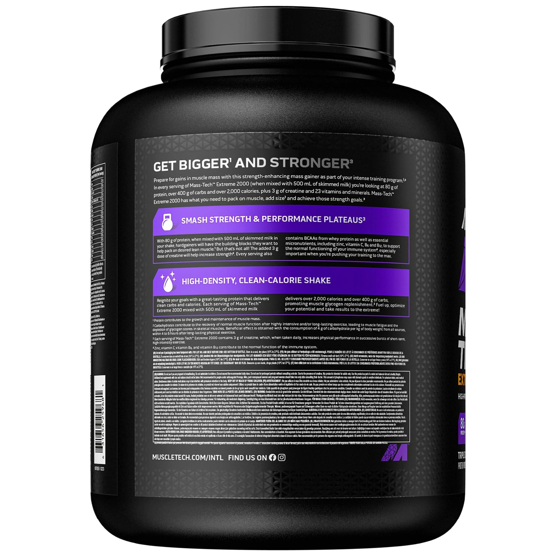 🏋️‍♂️ MuscleTech Mass-Tech Extreme 2000 | 2.72 кг | 80 г Протеин, 400 г Въглехидрати, 2000+ Калории | Triple Chocolate Brownie 🍫 💥 Перфектен за покачване на маса и мускулен растеж! - urmax