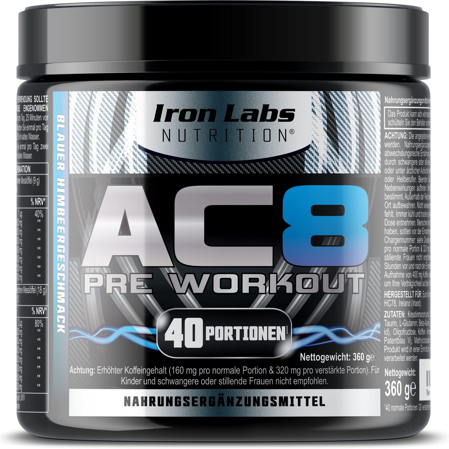 🔥 AC8 – PRE WORKOUT BOOSTER | 360Г | 40 ПОРЦИИ | МОЩЕН ТРЕНИРОВОЧЕН ПАРТНЬОР ЗА МЪЖЕ И ЖЕНИ 🔥 - urmax