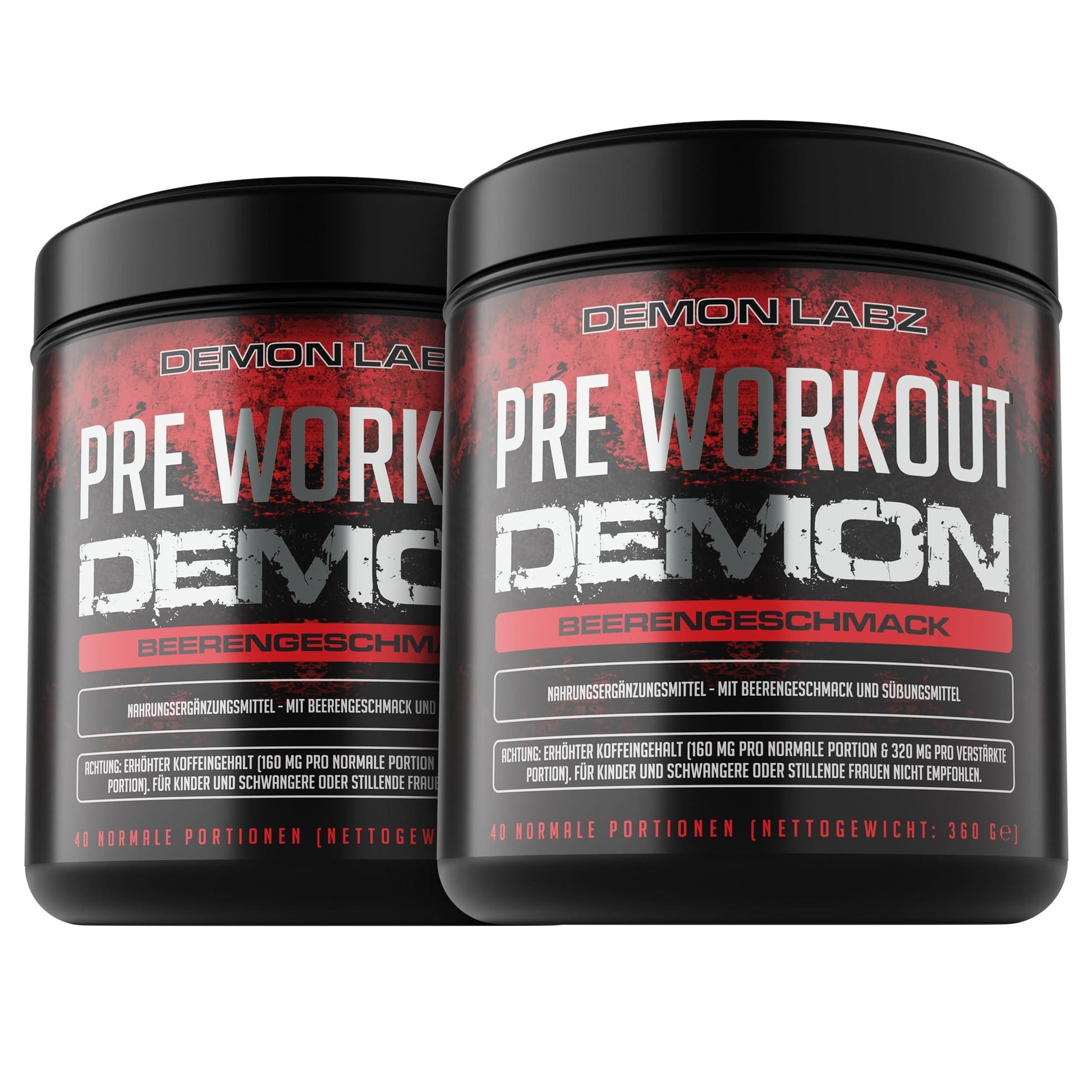 🔥 Pre Workout Demon – 360g | Blauer Himbeer | 40 Дози | Pre-Workout Booster с Креатин, Бета-Аланин, Таурин и Кофеин | Веган | Климатично неутрален | Произведен в Германия 🔥 - urmax