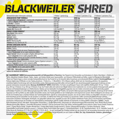 Olimp Sport Nutrition Blackweiler Shred, Exotic Orange, 480 g, Pre Workout Booster und Fettverbrenner, L-Arginin und Beta-Alanin - urmax