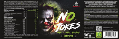PEAK No Jokes - 600g | Концентриран Pre Workout Booster с L-Citrullin, L-Arginin HCl, Кофеин и Beta-Alanin за напомпаност, фокус и експлозивна енергия | Веган | Различни вкусове - urmax
