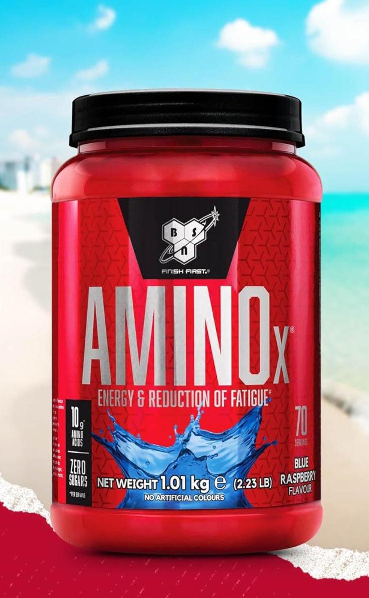 💪 BSN Nutrition Amino X – Аминокиселинен Комплекс с BCAA, Витамини D и B6 | 1 кг (70 Дози) | Вкус: Blue Raspberry ✅ Перфектната подкрепа за мускулен растеж и възстановяване! - urmax