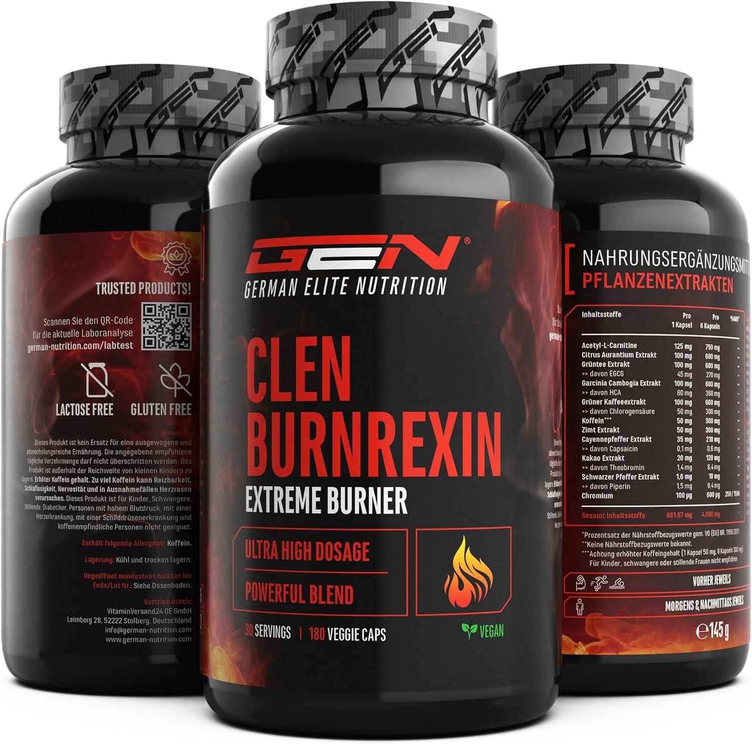 Clenburnrexin – Ultra High Dosage – 180 Веган Капсули 🔥 Мощна формула за изгаряне на мазнини и повишена енергия! - urmax