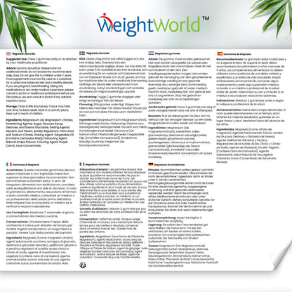 🔥 WeightWorld Magnesium Gummibärchen – 90 бр. | 125 mg магнезий на порция | Вкус на грозде | Веган 🏆 ЛЕСЕН И ВКУСЕН НАЧИН ДА ПОДКРЕПИТЕ ЕНЕРГИЯТА, НЕРВНАТА СИСТЕМА И ЕЛЕКТРОЛИТНИЯ БАЛАНС! - urmax
