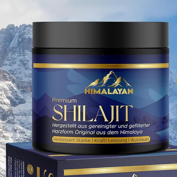 Shilajit Himalaya 900 mg | Premium Mumijo Shilajit-Harz 20g | Spurenelemente & Mikronährstoffe | 100% Indien-Shilajit | Energie & Vitalität – Inkl. Dosierlöffel - urmax